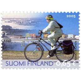Oulu 400 vuotta - Pyöräilijä