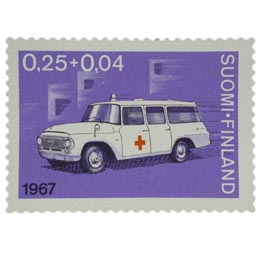 Suomen Punainen Risti 90 vuotta - Ambulanssiauto