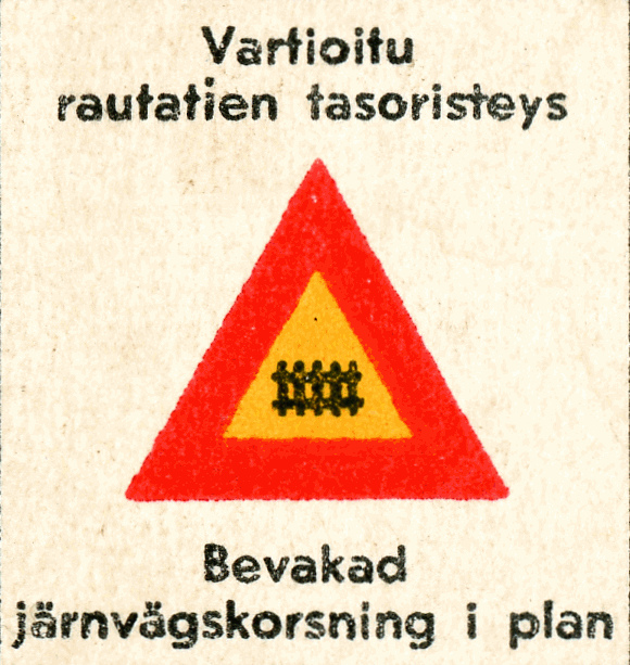 Vartioitu rautatien tasoristeys (Bevakad järnvägskorsning i plan)